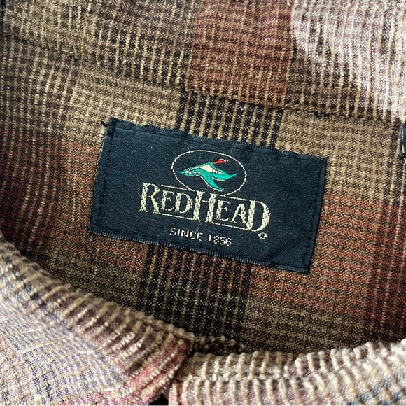 Red Head Brand Mens Brown Button Front Corduroy Casual Plaid -Size 2XLT - Picture 11 of 15